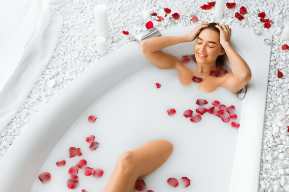 Tejes fürdő a nyugodt, hidratált bőrért