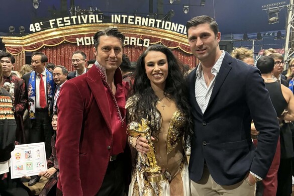 Fotó: Facebook/ Magyar Nemzeti Cirkusz Richter Angelina Arany Bohóc-díjat nyert Monte-Carlóban