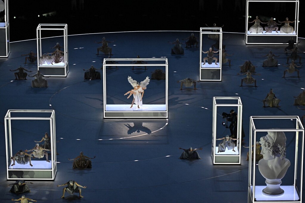 Az olasz balett-táncosok, Antonella Albano és Claudio Coviello felléptek a megnyitó ünnepségén