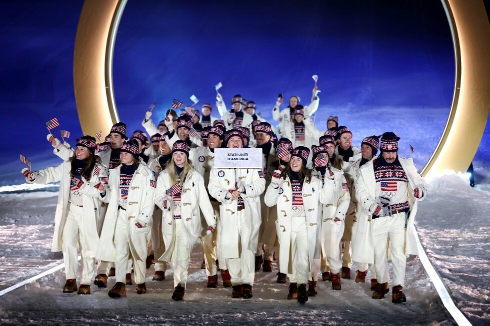 Az amerikai csapat sportolói is megérkeztek a 2026-os milánói-cortinai téli olimpiai játékok megnyitó ünnepségére
