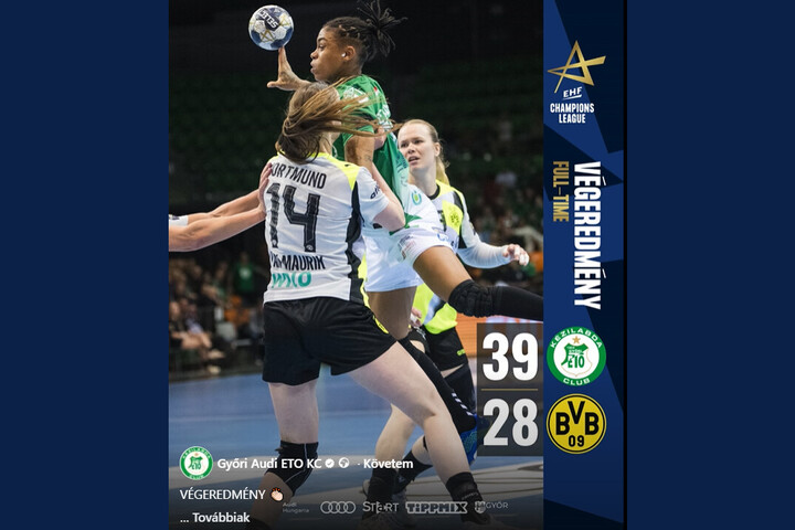 Újabb hazai sikerével csoportelső a Győr