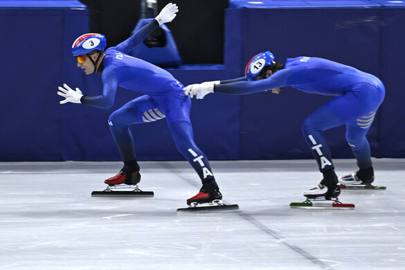 Az olaszoké az első arany rövidpályás gyorskorcsolyában