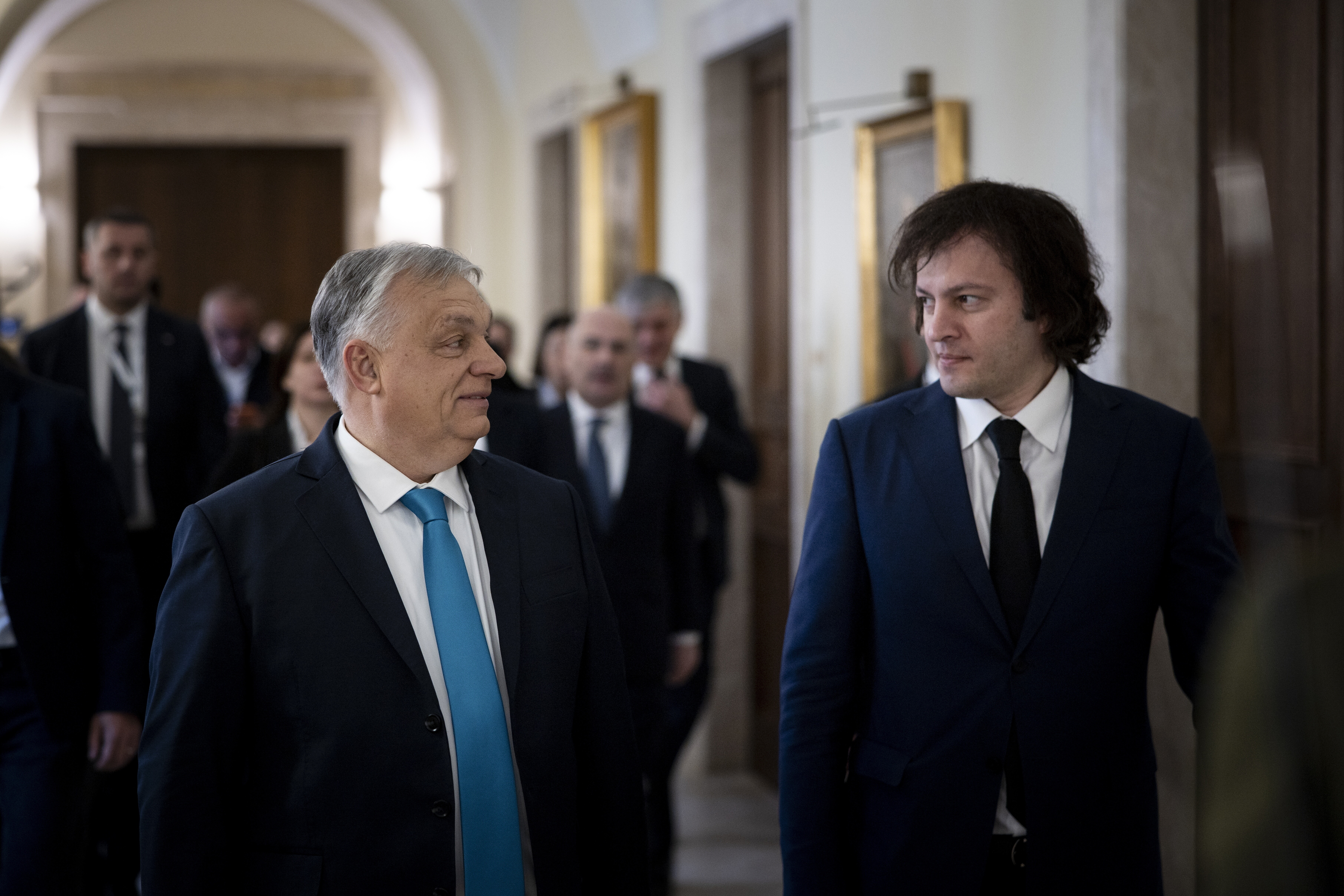 Orbán Viktor Georgia miniszterelnökével tárgyalt