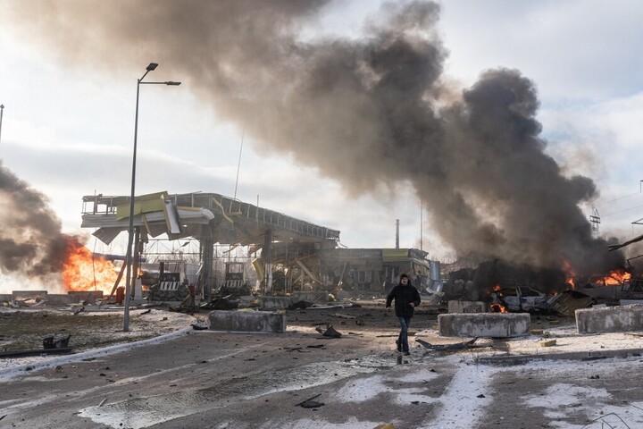 Fotó: AFP/Anadolu/Diego Herrera Carcedo Súlyos az üzemanyaghelyzet Ukrajnában
