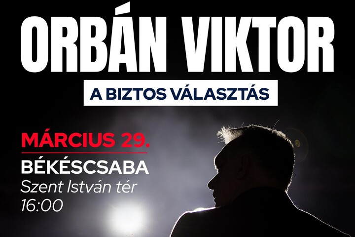 Fotó: Orbán Viktor fb oldala Békéscsabára várja híveit Orbán Viktor