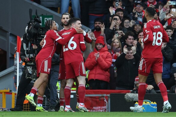 Szoboszlai újabb szabadrúgásgólt lőtt, de pontokat vesztett a Liverpool