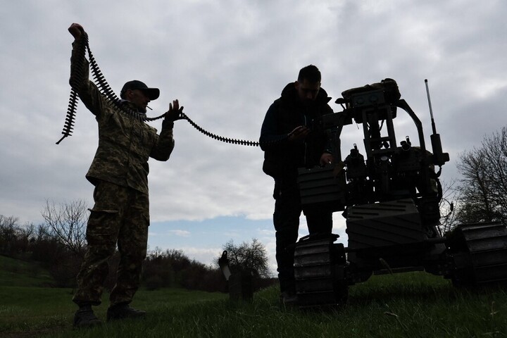 Fotó: AFP/65th Mechanized Brigade of Ukrainian Armed Forces/Andriy Andriyenko Nem szabad leírni a tankokat