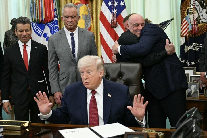 Fotó: AFP/Jim Watson Donald Trump megerősítette, hogy Irán ismét megpróbálta lezárni a Hormuzi-szorost