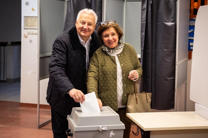 Fotó: Miniszterelnökség/Botár Gergely Leadta szavazatát Semjén Zsolt