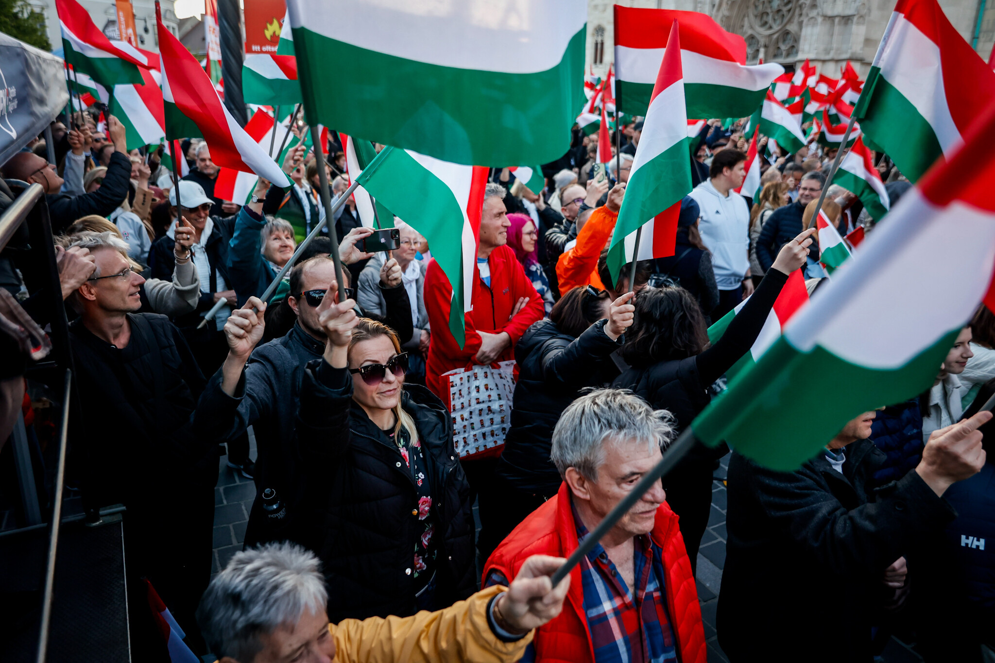 A Fidesz kampányzáró rendezvénye a budapesti Szentháromság téren