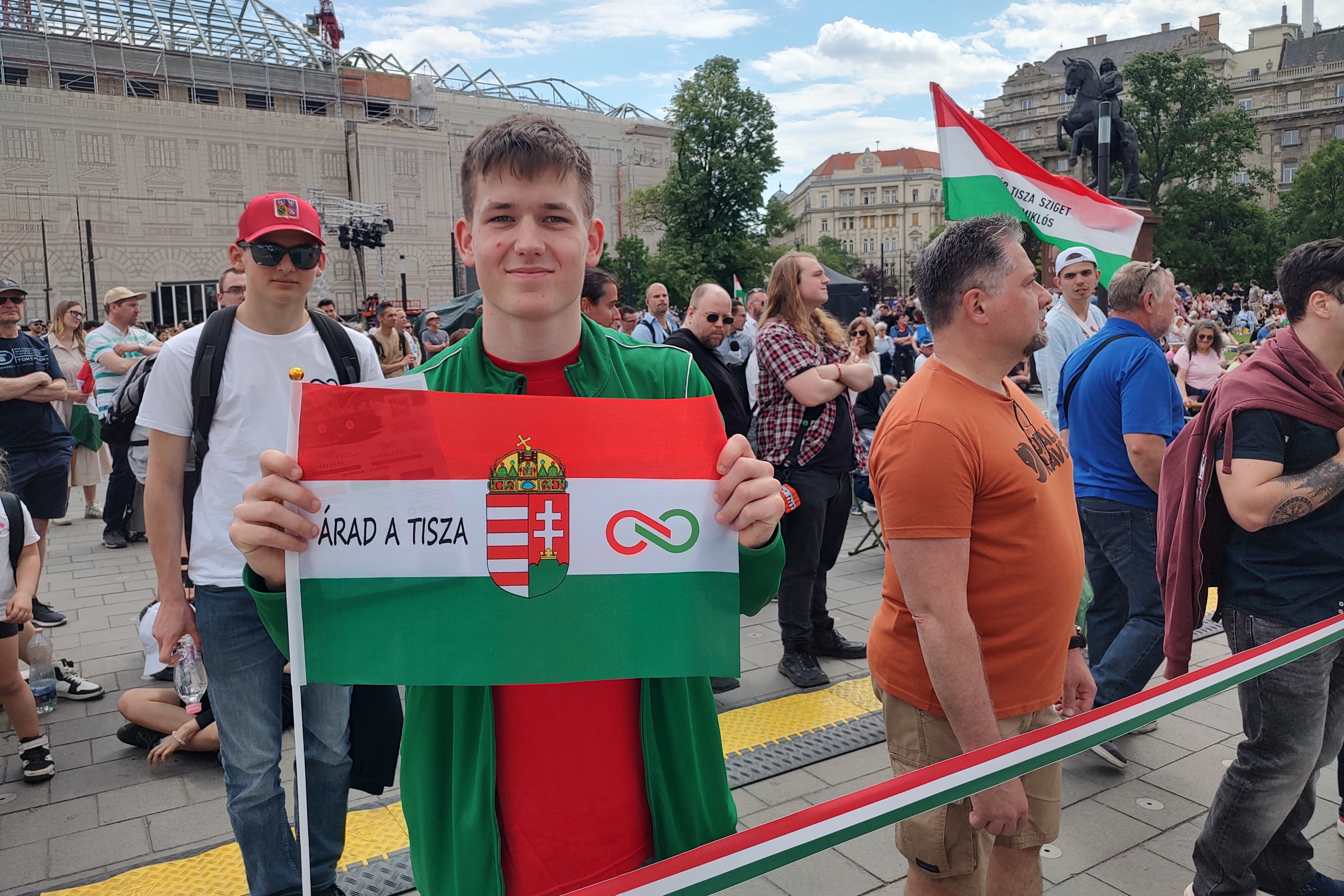 Budapest, Kossuth tér – rendszerváltó népünnepély