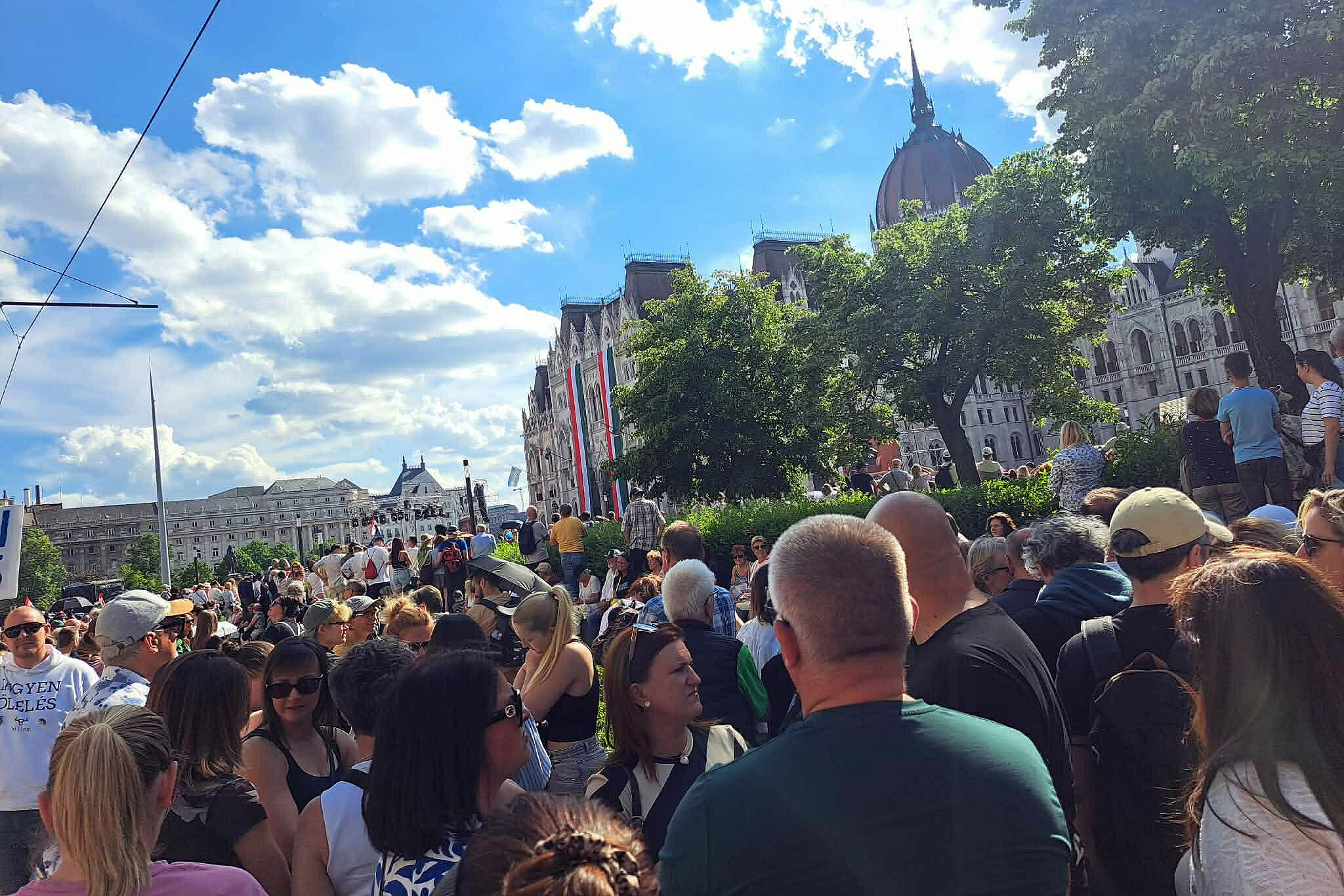 Budapest, Kossuth tér – rendszerváltó népünnepély