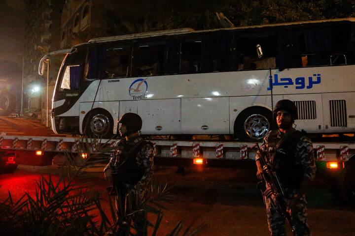 Fotó: NurPhoto via AFP/Islam Safwat Ámokfutás Egyiptomban, kilenc halott egy buszpályaudvaron
