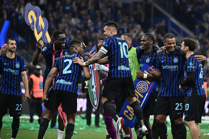 Fotó: Isabella Bonotto / ANADOLU / Anadolu via AFP Olasz bajnok az Internazionale