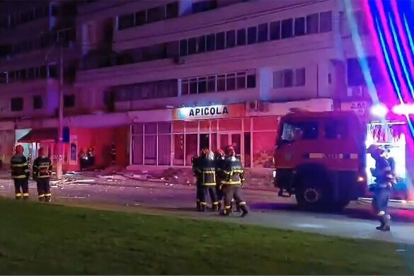 Romániai panelházba csapódott egy orosz drón
