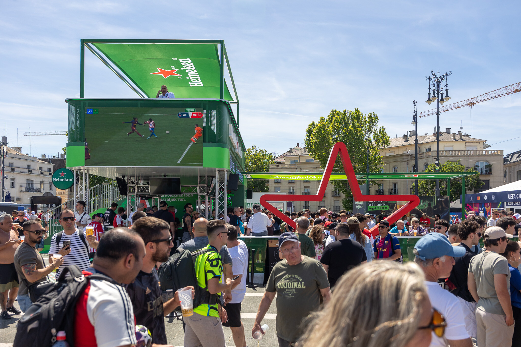 BL-döntő szurkolói zóna – 2026. május 29. Budapest, Hősök tere