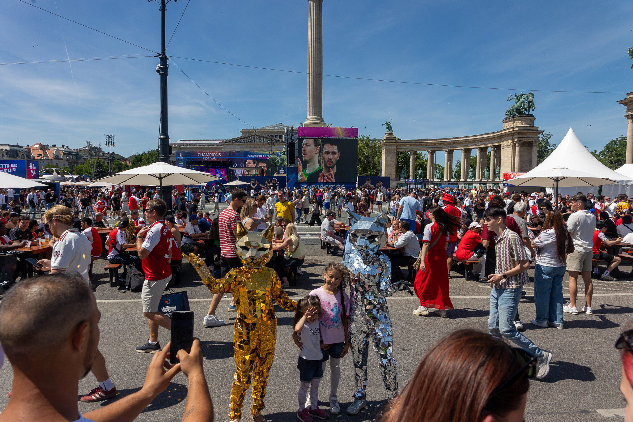BL-döntő szurkolói zóna – 2026. május 29. Budapest, Hősök tere