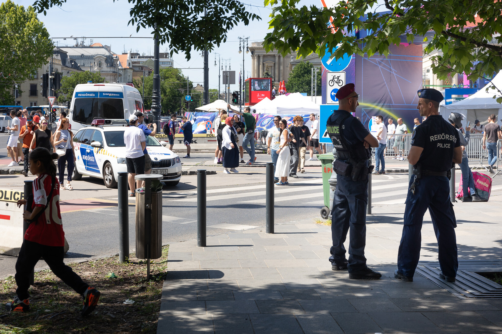 BL-döntő szurkolói zóna – 2026. május 29. Budapest, Hősök tere