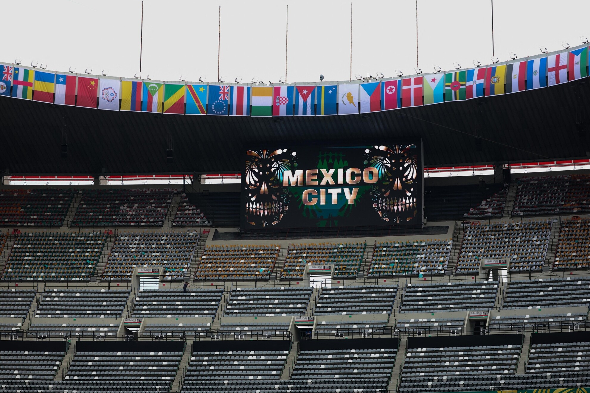 Az Azteca Stadion Mexikóvárosban, Mexikóban a 2026-os világbajnokság nyitányán