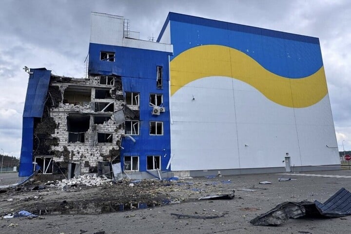 Fotó: AFP/Handout/Ukraine's Energoatom nuclear energy operator Orosz drón csapódott be Csernobilba