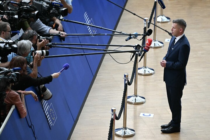 Fotó: AFP/Nicolas Tucat Magyar Péter: Csak Magyarország érdekét képviselem