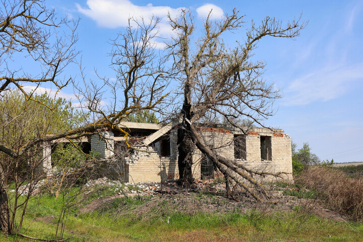 Fotó: NurPhoto via AFP/Viacheslav Madiievskyi A donyecki Jurkivka elfoglalásáról tett bejelentést az orosz védelmi minisztérium