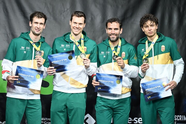 Fotó: Facebook/Hungarian Fencing Federation / Magyar Vívó Szövetség Történelmi tripla