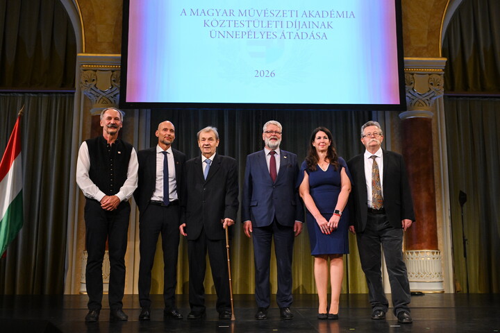 Fotó: MTI/Purger Tamás Átadták a Magyar Művészeti Akadémia köztestületi díjait