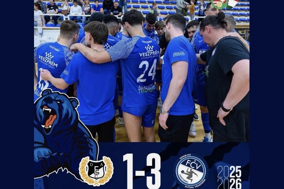 Futsal: győzött a Veszprém, ötödik mérkőzés dönt a