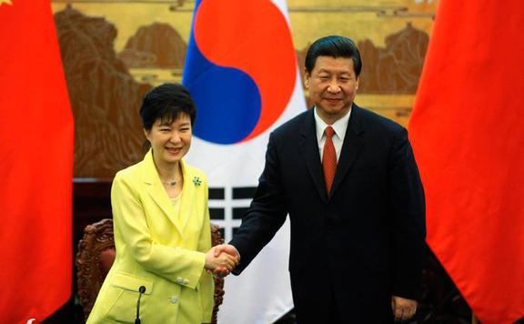 Kína és Dél-Korea elnökei