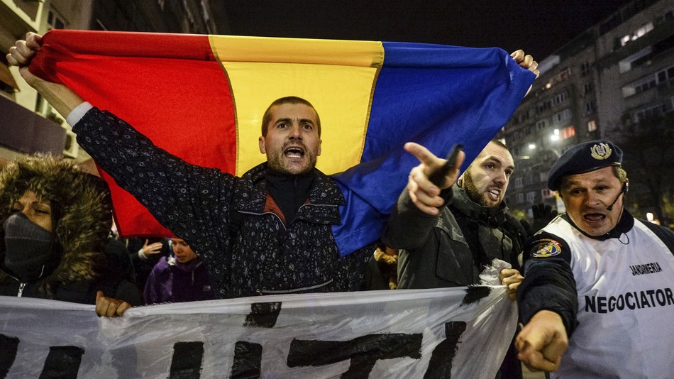 románia tüntetés külföl  nagy