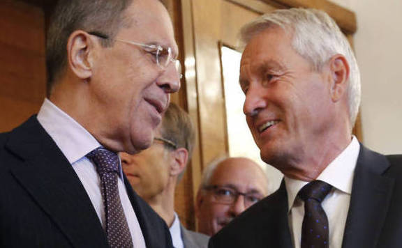Szergej Lavrov és Thorbjorn Jagland ET