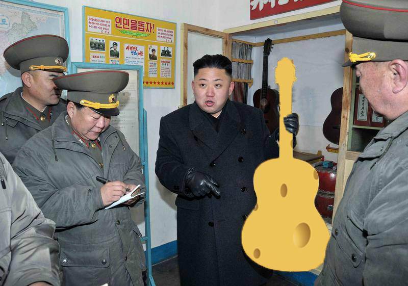 Kim Dzsong Un tanul