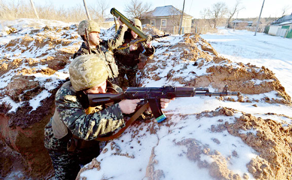 Ukrán katonák 20150129
