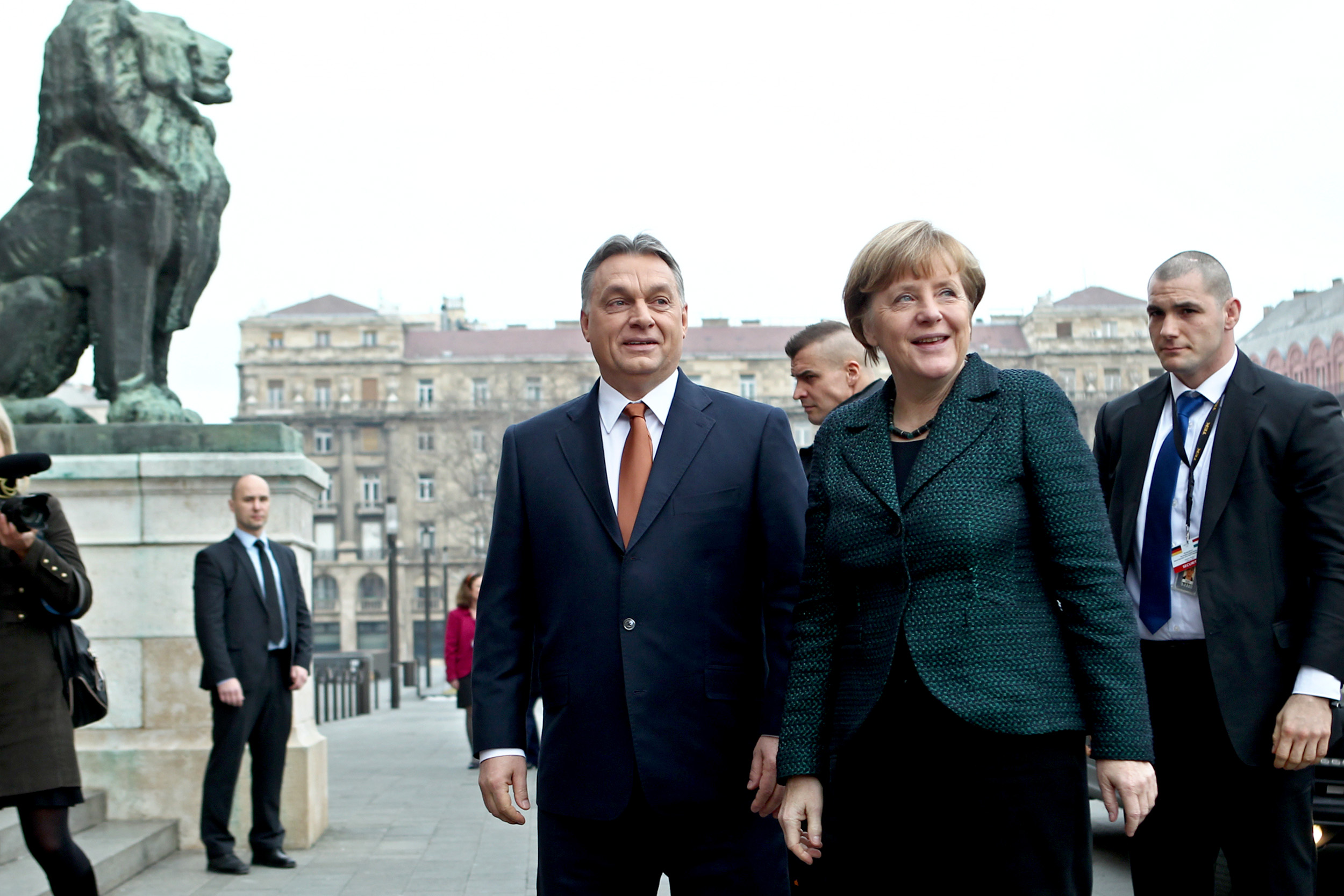 Angela Merkel Budapesten