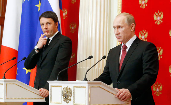 Forrás: mh Matteo Renzi, Putyin 20150306