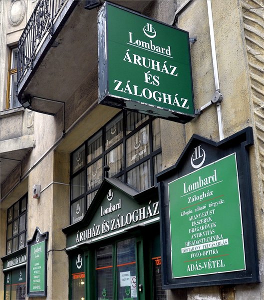 Lombard kézizálog nagy álló 