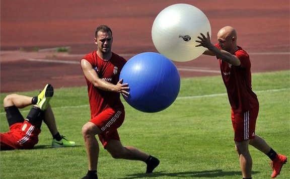 válogatott edzés lead