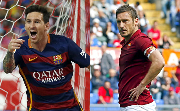 Messi és Totti 20150916
