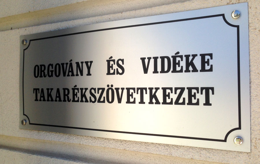 Orgovány felirat