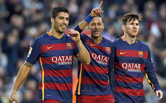 Suárez, Neymar, Messi 20151203