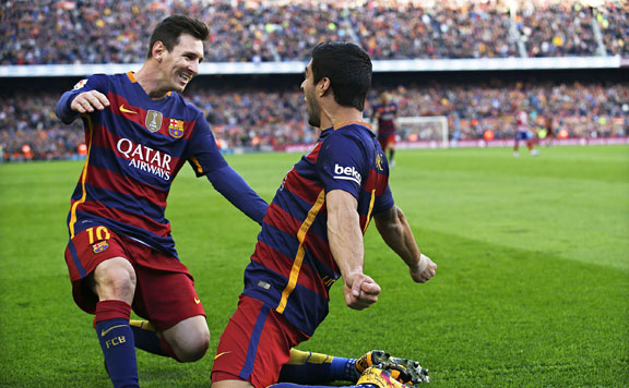 Lionel Messi és Luis Suárez 20160201
