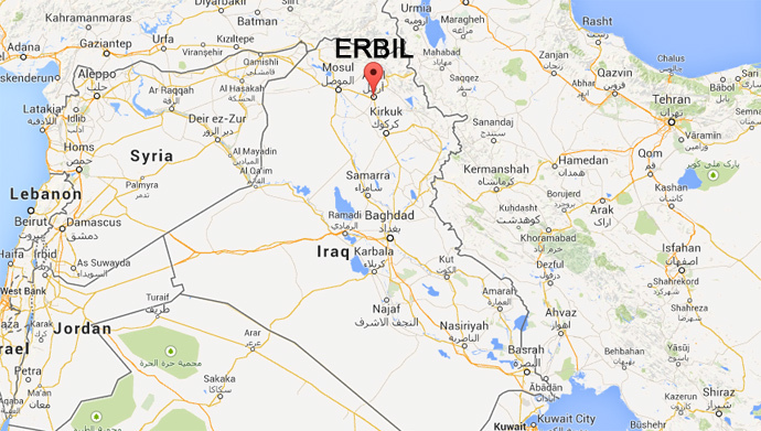 erbil térkép