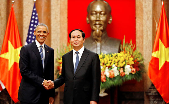Forrás: mh Obama és Tran Dai Quang 20160524