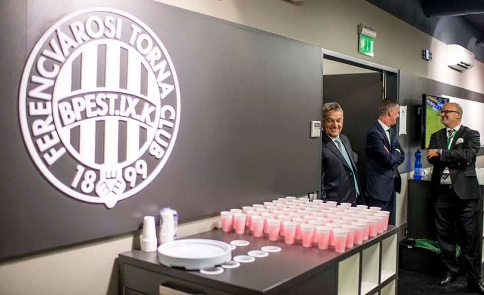 Orbán Viktor Fradi stadion avatóján