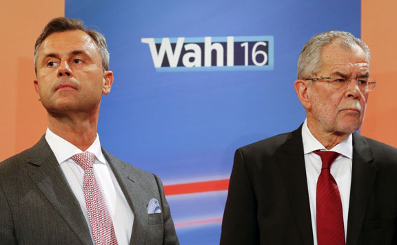 Forrás: mh Norbert Hofer és Alexander Van der Bellen 20160702