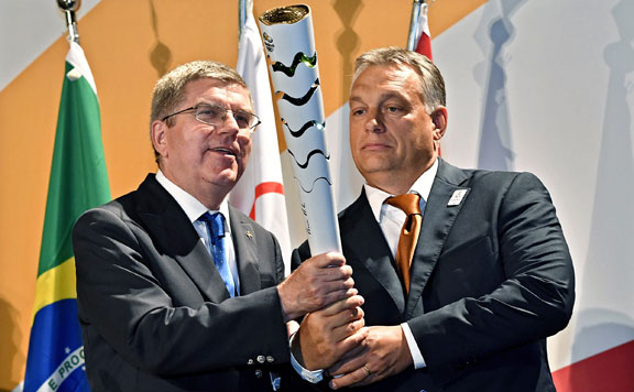 Forrás: mh Thomas Bach és Orbán Viktor 20160822