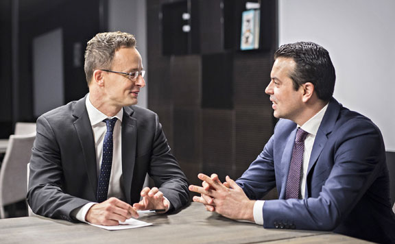 Szijjártó és Nikola Poposzki 20161107