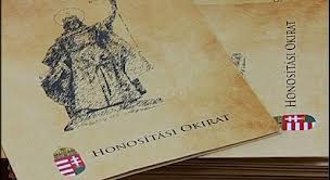 honosítási okirat