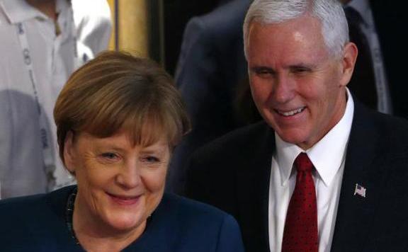 merkel pence